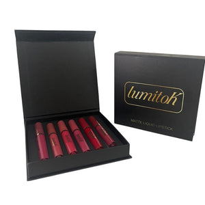 Juego de brillo de labios mate, Pintalabios resistentes al agua